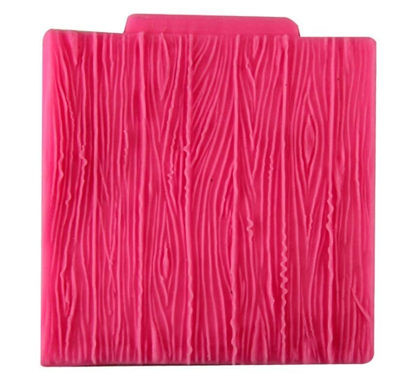 Rubinson-store Wood Grain Tree Bark Silicone Decorating Mold - Baking Decoration Mold for Fondant, Candy, Ice Tray, Chocolate, Gumpaste Cake - Image 2